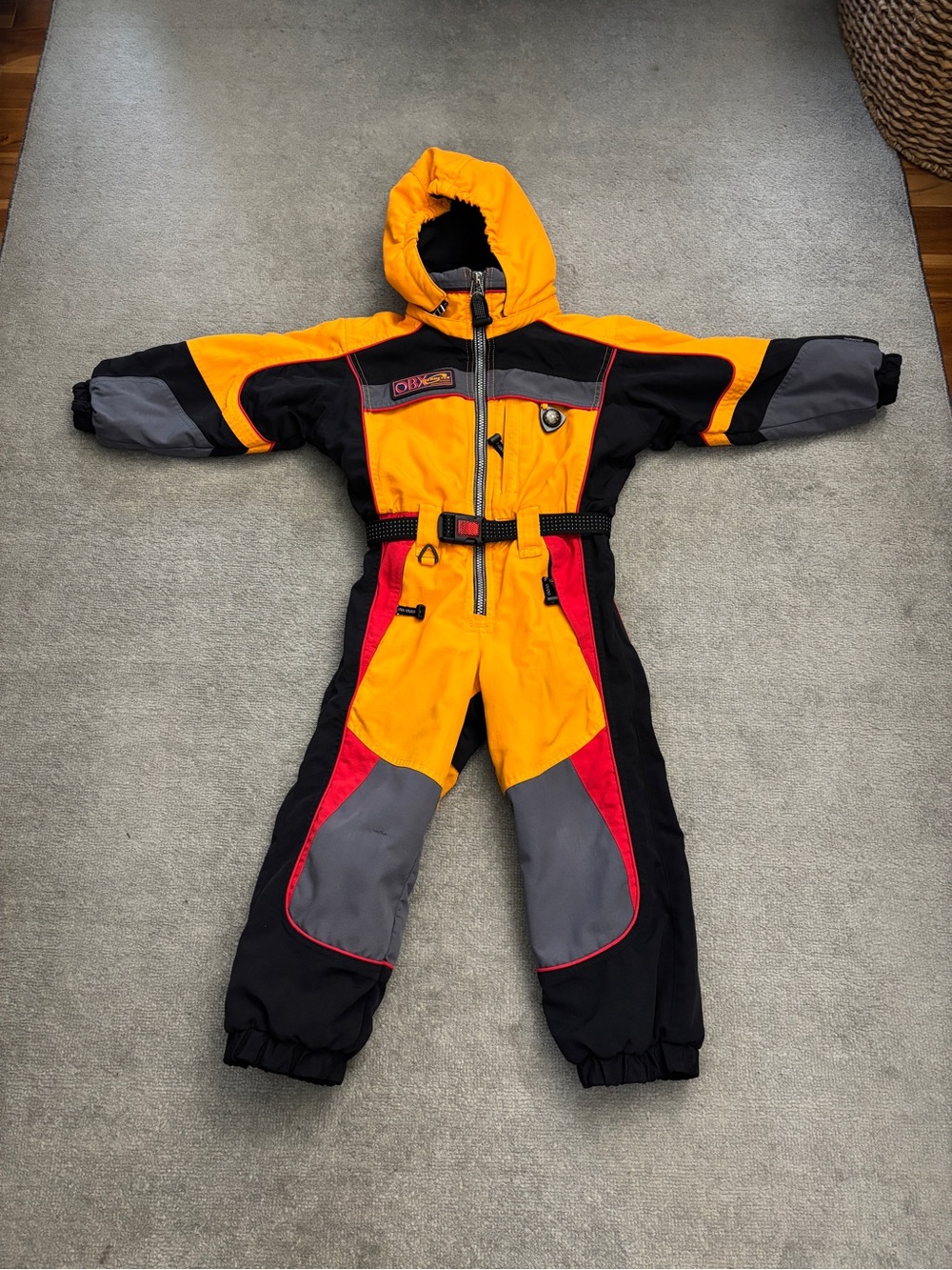 Obermeyer Expedition One Piece Full Zip Winter Snowsuit Ski Vintage Little Kids